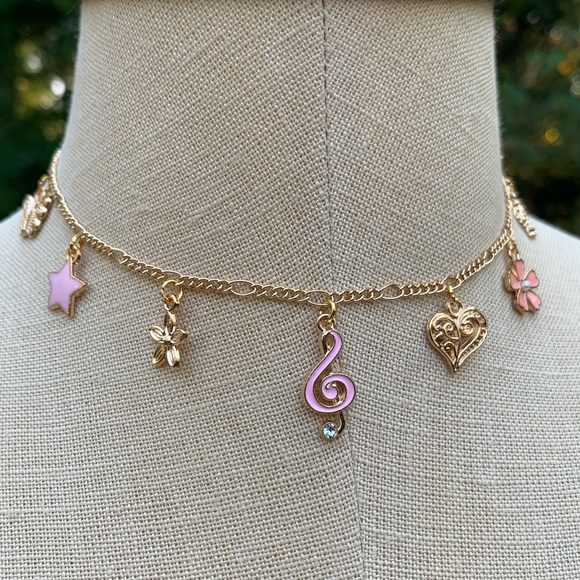 Handmade Coquette Charm Choker Necklace - Picture 9 of 11